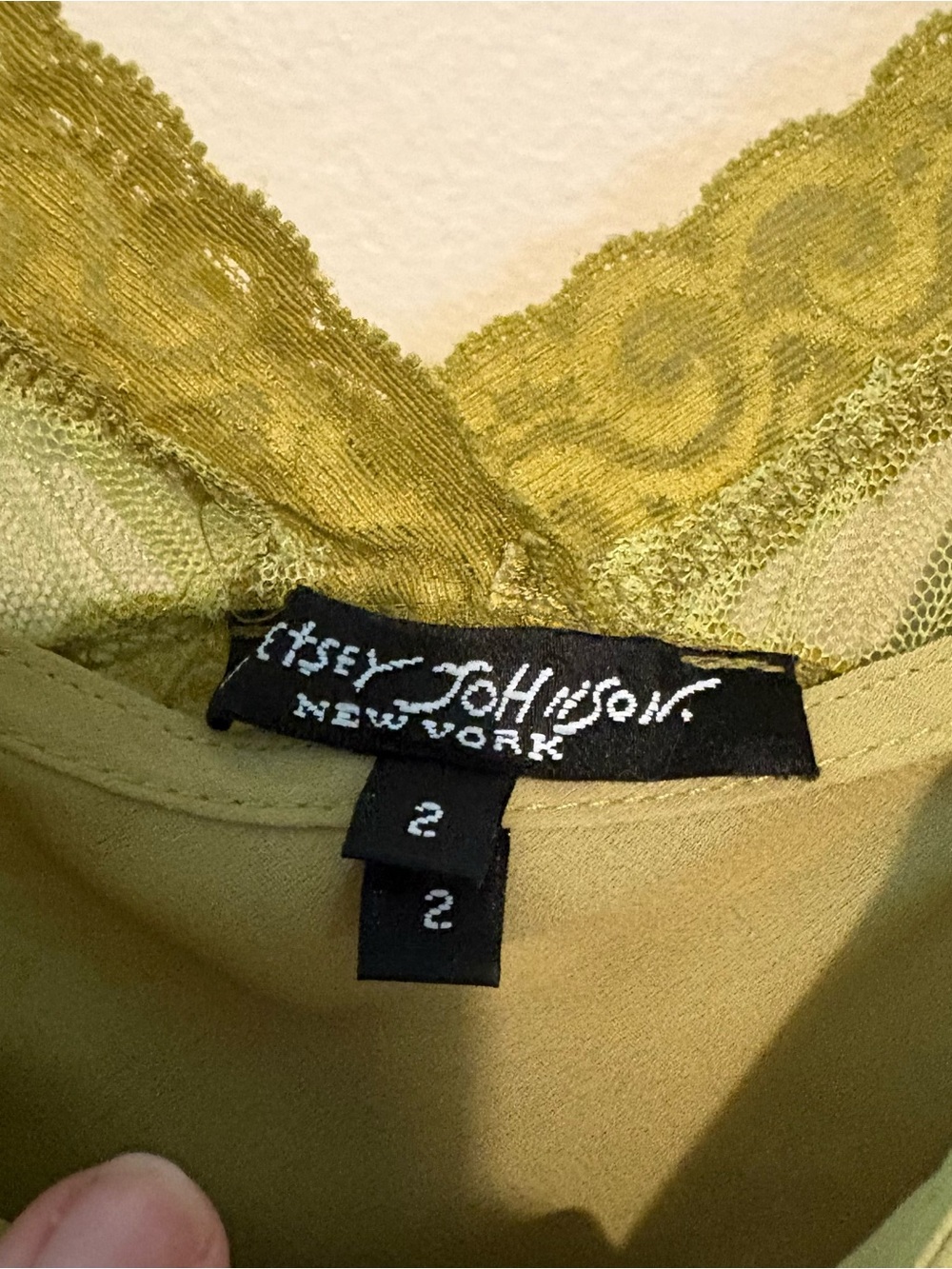 Vintage 90s Betsey Johnson chartreuse pleated tulle babydoll dress - Picture 7 of 12